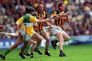 10 September 2000; Eamon Kennedy of Kilkenny breaks through the Offaly defence during the All-Ireland Senior Hurling Championship Final match between Kilkenny and Offaly at Croke Park in Dublin. Photo by Aoife Rice/Sportsfile