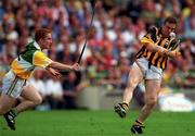 10 September 2000; Charlie Carter of Kilkenny in action against Simon Whelahan of Offaly during the All-Ireland Senior Hurling Championship Final match between Kilkenny and Offaly at Croke Park in Dublin. Photo by Ray McManus/Sportsfile