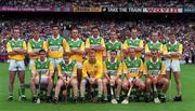 10 September 2000; Offaly team ahead of the All-Ireland Senior Hurling Championship Final match between Kilkenny and Offaly at Croke Park in Dublin. Photo by Ray McManus/Sportsfile