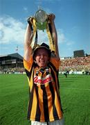 10 September 2000; Andy Comerford of Kilkenny celebrates with the Liam MacCarthy Cup following the All-Ireland Senior Hurling Championship Final match between Kilkenny and Offaly at Croke Park in Dublin. Photo by Ray McManus/Sportsfile