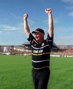10 September 2000; Kilkenny manager Brian Cody celebrates their last goal of the match during the All-Ireland Senior Hurling Championship Final match between Kilkenny and Offaly at Croke Park in Dublin. Photo by Ray McManus/Sportsfile