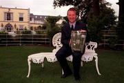 11 September 2000; Kilkenny captain Willie O'Connor with the Liam MacCarthy cup at the after match reception held at City West Hotel in Dublin. Photo by Damien Eagers/Sportsfile