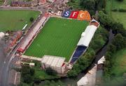 10 September 2000; An Aerial view of Tolka Park in Dublin. Photo by David Maher/Sportsfile