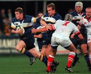 15 September 2000; Brian O'Driscoll of Leinster is tackled by Andy Ward of Ulster during the Guinness Interprovincial Rugby Championship match between Leinster and Ulster at Donnybrook in Dublin. Photo by Matt Browne/Sportsfile