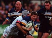 15 September 2000;  Brian O'Driscoll of Leinster is tackled by David Humphreys of Ulster during the Guinness Interprovincial Rugby Championship match between Leinster and Ulster at Donnybrook in Dublin. Photo by Matt Browne/Sportsfile