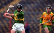 17 September 2000; Padraig Randles of Kerry shoots to score his sides fourth goal during the All-Ireland Minor B Hurling Championship Final match between Kerry and Meath at Semple Stadium in Thurles, Tipperary. Photo by Ray McManus/Sportsfile
