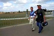 16 September 2000; Ireland's Dave Malone pictured after his first stage during the Men's Trap Qualification. Cecil Park Shooting Centre, Sydney West, Australia. Photo by Brendan Moran/Sportsfile