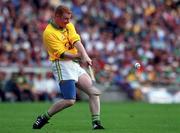 10 September 2000; Stephen Byrne of Offaly during the All-Ireland Senior Hurling Championship Final match between Kilkenny and Offaly at Croke Park in Dublin. Photo by Ray McManus/Sportsfile