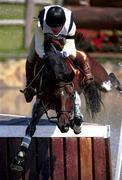 18 September 2000; Great Britain's Ian Stark riding Jaybee hits the water resulting in him being dismounted during the Cross Country discipline of the Team 3 Day Eventing at Horsley Park Equestrian Centre, Sydney West in Australia. Photo by Brendan Moran/Sportsfile