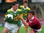 18 September 1994; Gerry Murphy of Kerry is tackled by Richie Fahy of Galway during the All-Ireland Minor Football Championship Final betweeen Kerry and Galway at Croke Park in Dublin. Photo by Brendan Moran/Sportsfile