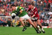18 September 1994; Barry O'Shea of Kerry is tackled by John Concannon of Galway during the All-Ireland Minor Football Championship Final betweeen Kerry and Galway at Croke Park in Dublin. Photo by Brendan Moran/Sportsfile
