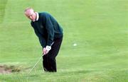 23 September 2000; Bob Purcell of Roe Park chips to the 13th green during the Bulmers Jimmy Bruen Shield Final at Lahinch Golf Course, Lahinch in Clare. Photo by Ray McManus/Sportsfile