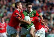 24 September 2000: Alan Burke of Mayo in action against Cork during the All Ireland Minor Football Championship Final match between Cork and Mayo at Croke Park in Dublin. Photo by Ray McManus/Sportsfile