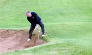 23 September 2000; Tony Fogarty of The Heath plays from a bunker at the 10th during the Bulmers Jimmy Bruen Shield Final at Lahinch Golf Course, Lahinch in Clare. Photo by Ray McManus/Sportsfile