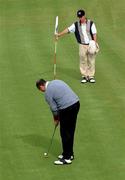 23 September 2000; John Curran of Elm Park putts on the 6th green during the Bulmers Jimmy Bruen Shield Final at Lahinch Golf Course, Lahinch in Clare. Photo by Ray McManus/Sportsfile