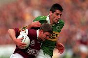 24 September 2000; Paul Clancy of Galway is tackled by Tom O'Sullivan of Kerry during the Bank of Ireland All-Ireland Football Championship Final Replay between Galway and Kerry at Croke Park in Dublin. Photo by Ray McManus/Sportsfile