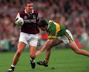 24 September 2000; Kevin Walsh of Galway in action against Michael McCarthy of Kerry during the Bank of Ireland All-Ireland Football Championship Final Replay between Galway and Kerry at Croke Park in Dublin. Photo by Ray McManus/Sportsfile