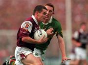 24 September 2000; Declan Meehan of Galway in action against Noel Kennelly of Kerry during the Bank of Ireland All-Ireland Football Championship Final Replay between Galway and Kerry at Croke Park in Dublin. Photo by Ray McManus/Sportsfile