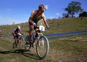 23 September 2000; Ireland's Robin Seymour in action during the Men's Mountain Bike race, Fairfield farm, Fairfield, Sydney, Australia. Photo by Brendan Moran/Sportsfile