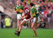 24 September 2000; Michael Donnellan of Galway runs clear of Tomas O'Se of Kerry during the Bank of Ireland All-Ireland Football Championship Final Replay between Galway and Kerry at Croke Park in Dublin. Photo by Ray McManus/Sportsfile