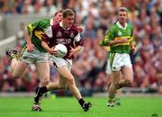 24 September 2000;  Michael Donnellan of Galway is tackled by Tomas O Se of Kerry during the Bank of Ireland All-Ireland Football Championship Final Replay between Galway and Kerry at Croke Park in Dublin. Photo by Ray McManus/Sportsfile