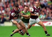 24 September 2000; John Crowley of Kerry in action against Tomas Meehan of Galway during the Bank of Ireland All-Ireland Football Championship Final Replay between Galway and Kerry at Croke Park in Dublin. Photo by Ray McManus/Sportsfile
