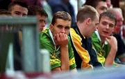 24 September 2000; Kerry substitute Maurice Fitzgerald sits on the team bench during during the Bank of Ireland All-Ireland Football Championship Final Replay between Galway and Kerry at Croke Park in Dublin. Photo by Ray McManus/Sportsfile