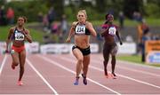 24 July 2015; Kelly Proper, Ireland, on her way to winning The Aon Women's International 200m event. Morton Games International Athletics Meeting. Morton Stadium, Santry, Co. Dublin. Picture credit: Stephen McCarthy / SPORTSFILE