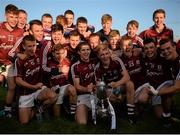 24 July 2015; Galway captain Michael Boyle and his team-mates celebrate with the Kilcoyne cup after the game. Electric Ireland Connacht GAA Football Minor Championship Final Replay, Galway v Sligo. Tuam Stadium, Tuam, Co. Galway. Picture credit: Piaras Ó Mídheach / SPORTSFILE