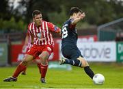 24 July 2015; Jamie McGrath, St Patrick's Athletic, shoots to score his side's second goal from Gavin Peers, Sligo Rovers. SSE Airtricity League Premier Division, Sligo Rovers v St Patrick's Athletic. The Showgrounds, Sligo. Picture credit: David Maher / SPORTSFILE