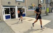 25 July 2015; The Dublin players going to the outer pitches for their warm up. Electric Ireland GAA Hurling All-Ireland Minor Championship, Quarter-Final, Antrim v Dublin. Kingspan Breffni Park, Cavan. Picture credit: Oliver McVeigh / SPORTSFILE