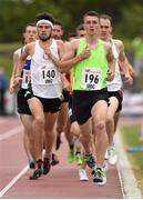 24 July 2015; Pacemaker Kevin Woods during the Irish Milers Club Men's 800m C event. Morton Games International Athletics Meeting. Morton Stadium, Santry, Co. Dublin. Picture credit: Stephen McCarthy / SPORTSFILE