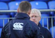 3 November 2008; Team manager Paul McNaughton in conversation with strength and conditioning coach Paul Pook during Ireland Rugby Squad Training. Donnybrook Stadium, Donnybrook, Dublin. Picture credit: Brendan Moran / SPORTSFILE