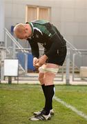 3 November 2008; Lock Paul O'Connell straps up before Ireland Rugby Squad Training. Donnybrook Stadium, Donnybrook, Dublin. Picture credit: Brendan Moran / SPORTSFILE