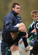 3 November 2008; Lock Ryan Caldwell in action during Ireland Rugby Squad Training. Donnybrook Stadium, Donnybrook, Dublin. Picture credit: Brendan Moran / SPORTSFILE