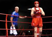 7 November 2008; Shane McGuigan, Clones, is watched on by his father Barry before his 71kg bout against John Joe Joyce, St. Matthews. National Under 21 Boxing Championships 2008 Finals, National Stadium, Dublin. Photo by Sportsfile