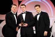 7 November 2008; Shane McGrath, of Tipperary, is presented with his OPEL GPA award by Dave Sheeran, Managing Director, OPEL Ireland, left, and Dessie Farrell, Chief Executive, Gaelic Players Association, during the 2008 Opel Gaelic Players of the Year awards for Hurling and Football. Citywest Hotel, Conference, Leisure & Golf Resort, Dublin. Picture credit: Brendan Moran / SPORTSFILE