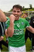 25 July 2015; Barry Mulrone, Fermanagh, celebrates after the game. GAA Football All-Ireland Senior Championship, Round 4A, Fermanagh v Westmeath. Kingspan Breffni Park, Cavan. Picture credit: Oliver McVeigh / SPORTSFILE