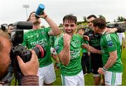 25 July 2015; Barry Mulrone, Fermanagh, celebrates after the game. GAA Football All-Ireland Senior Championship, Round 4A, Fermanagh v Westmeath. Kingspan Breffni Park, Cavan. Picture credit: Oliver McVeigh / SPORTSFILE