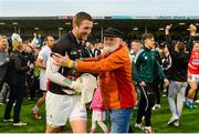 25 July 2015; Kildare's Mark Donnellan celebrates with supporters after the game. GAA Football All-Ireland Senior Championship, Round 4A, Kildare v Cork. Semple Stadium, Thurles, Co. Tipperary. Picture credit: Piaras Ó Mídheach / SPORTSFILE
