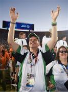 24 July 2015; Team Ireland’s Donal O’Mahoney, a member of Sunbeam House Services, from Kilcoole, Co Wicklow, during the opening ceremony of the Special Olympics World Summer Games. LA Memorial Coliseum, Los Angeles, United States. Picture credit: Ray McManus / SPORTSFILE