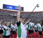 24 July 2015; Team Ireland’s Sean Campbell, a member of Causeway Coast Special Olympics Club, from Coleraine, Co Derry, during the opening ceremony of the Special Olympics World Summer Games. LA Memorial Coliseum, Los Angeles, United States. Picture credit: Ray McManus / SPORTSFILE
