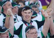 24 July 2015; Team Ireland's Keith Butler, a member of D6 Special Olympics Club. From Walkinstown, Dublin, waves to supporters as he arrives on the field during the opening ceremony of the Special Olympics World Summer Games. LA Memorial Coliseum, Los Angeles, United States. Picture credit: Ray McManus / SPORTSFILE