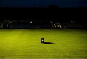 25 July 2015; Semple Stadium groundsman and former Tipperary hurler Pa Bourke, prepares the pitch at 10pm ahead of the following day's three hurling matches. GAA Football All-Ireland Senior Championship, Round 4A, Kildare v Cork. Semple Stadium, Thurles, Co. Tipperary. Picture credit: Piaras Ó Mídheach / SPORTSFILE