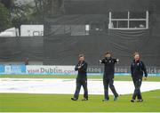 26 July 2015; Members of the Scotland coaching team give their opinions on the conditions ahead of their final against Netherlands. ICC World Twenty20 Qualifier 2015 Final, Scotland v Netherlands. Malahide, Dublin. Picture credit: Seb Daly / ICC / SPORTSFILE