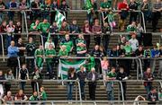 25 July 2015; Fermanagh fans in the terrace. GAA Football All-Ireland Senior Championship, Round 4A, Fermanagh v Westmeath. Kingspan Breffni Park, Cavan. Picture credit: Oliver McVeigh / SPORTSFILE