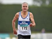 26 July 2015; Joe Gough, from West Waterford A.C. on his way to winning the over 60's 800m during the GloHealth National Master Track and Field Championships. Harriers Stadium, Tullamore, Co. Offaly. Picture credit: Matt Browne / SPORTSFILE