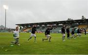 26 July 2015; Shamrock Rovers players warm up before facing Limerick. SSE Airtricity League, Premier Division, Shamrock Rovers v Limerick. Tallaght Stadium, Tallaght, Co. Dublin. Picture credit: Sam Barnes / SPORTSFILE