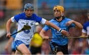 26 July 2015; Patrick Curran, Waterford, in action against Paul Schutte, Dublin. GAA Hurling All-Ireland Senior Championship, Quarter-Final, Dublin v Waterford. Semple Stadium, Thurles, Co. Tipperary. Picture credit: Stephen McCarthy / SPORTSFILE