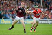 26 July 2015; Cathal Mannion, Galway, in action against Daniel Kearney, Cork. GAA Hurling All-Ireland Senior Championship, Quarter-Final, Galway v Cork. Semple Stadium, Thurles, Co. Tipperary. Picture credit: Dáire Brennan / SPORTSFILE